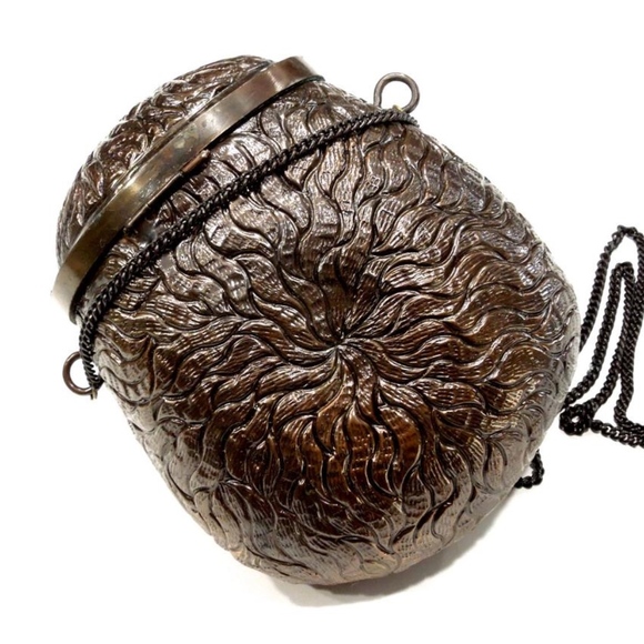 VTG 70's Rare Copper Lion Purse - Picture 3 of 5